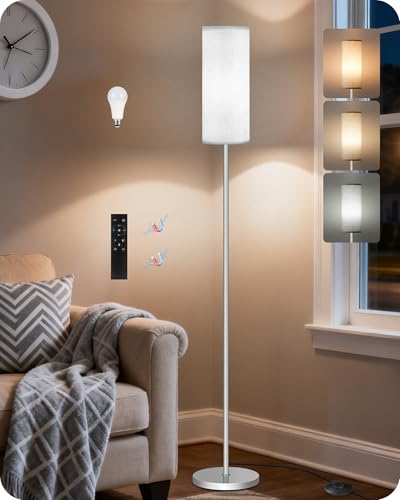 Dimmable Floor Lamps for Living Room with Remote and Foot Switch
