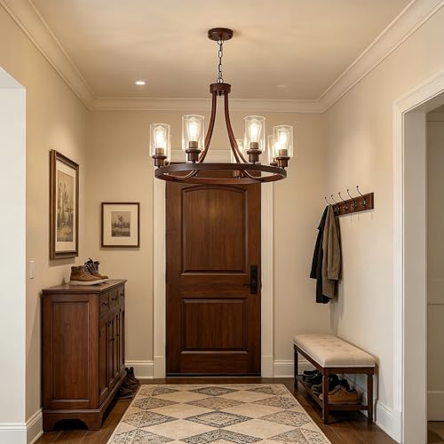 Round Rustic Ceiling Hanging Light (72 Count)