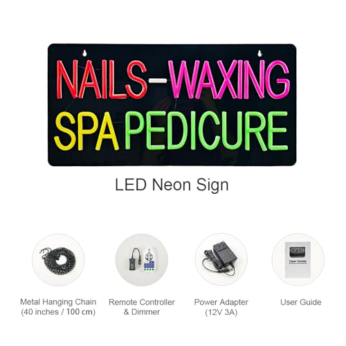 Nails Waxing Salon Sign