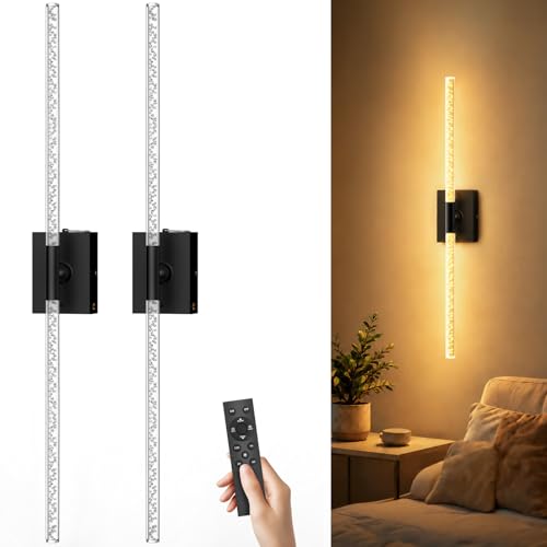 Battery Operated Wall Sconces Set of 2 (2 Count)