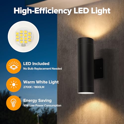Dusk to Dawn Outdoor Wall Lights (4 Pack)