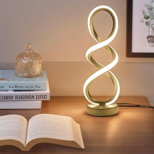 Modern Spiral LED RGB Table Lamp