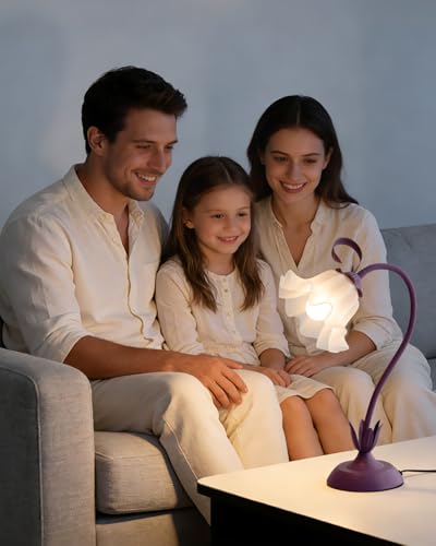 Flower Table Lamp Cute Desk Lamp for Bedroom Home Decor