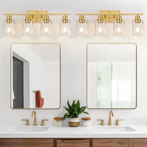 4 Light Bathroom Light Fixtures (4 Count)