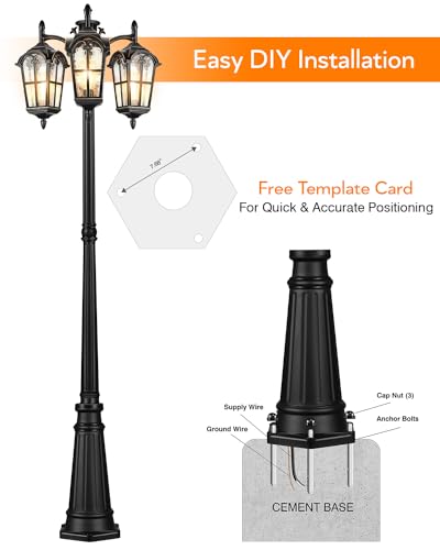 Outdoor Post Lights Dusk to Dawn