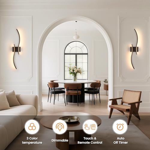Battery Operated Wall Sconces Set of Two