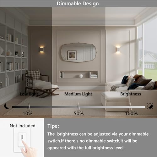 Aluminum Wall Sconces 15.5W LED Waterproof Wall Lights