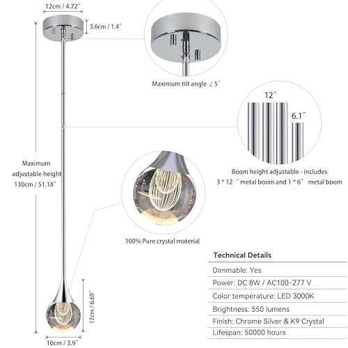 Silver Pendant Lights Kitchen Island