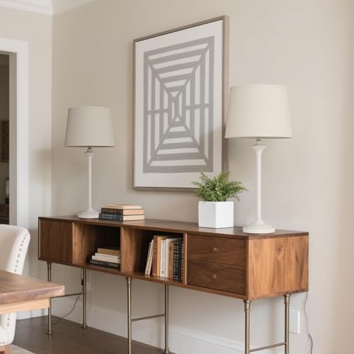Farmhouse Table Lamps Set of 2 for Living Room (2 Count)