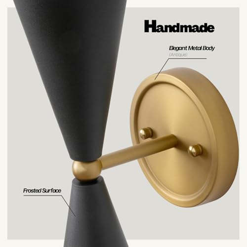 Modern Black Gold Wall Sconce