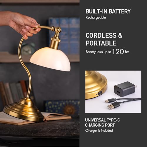 Bankers Cordless LED Table Lamp