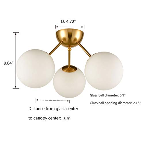 Mid Century Modern Sputnik Ceiling Light