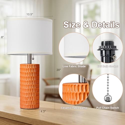 20” Modern Table Lamps Set of 2 (2 Count)