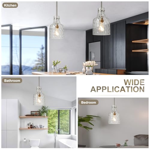 Modern Glass Pendant Lighting for Kitchen Island