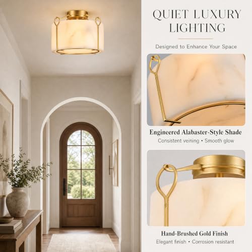 Gold Flush Mount Ceiling Light