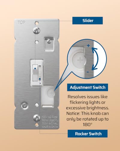 Digital Toggle Dimmer Switch (3 Count)