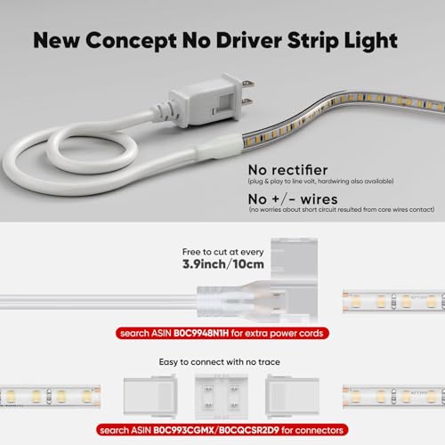 LED Strip Light Super Bright 4000LM