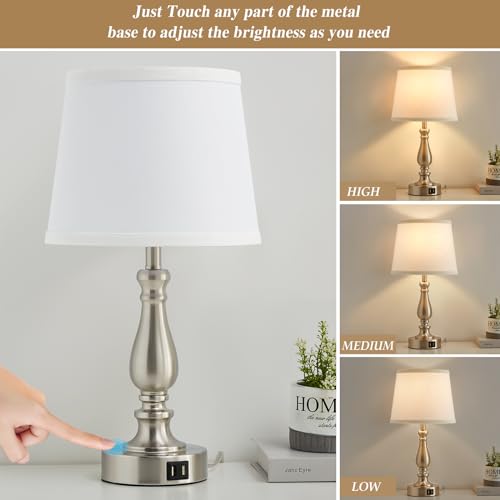 Table Lamps for Bedrooms Set of 2 (2 Count)