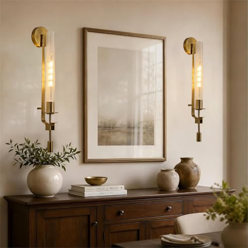 Gold Wall Sconces Set of 2 (2 Count)