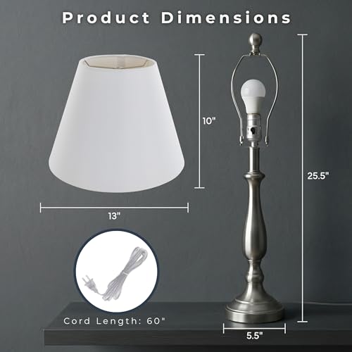 Brushed Steel Table Lamps