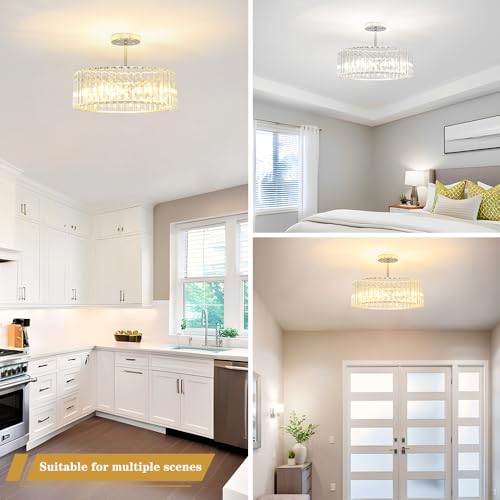 Modern Crystal Ceiling Light Fixture