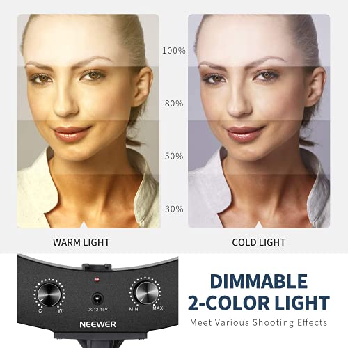 20 inch LED Ring Light Kit with Tripod Stand and Phone Holder Compatible with iPhone