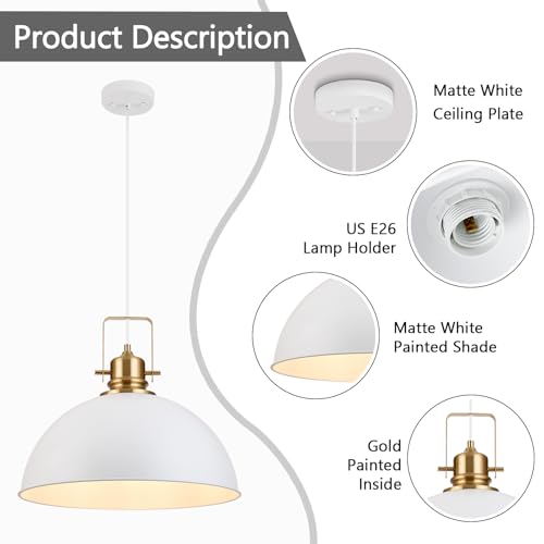 Farmhouse Pendant Light (2 Count)