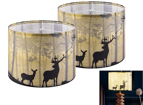 Medium Lamp Shades Set of 2 Drum