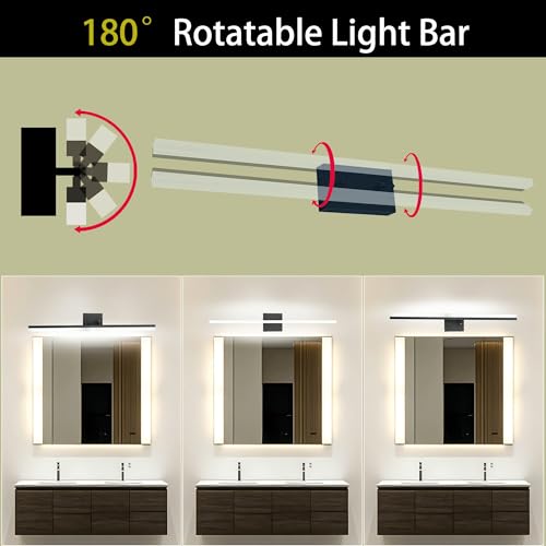 48 Inch Modern Bathroom Light Fixtures Over Mirror