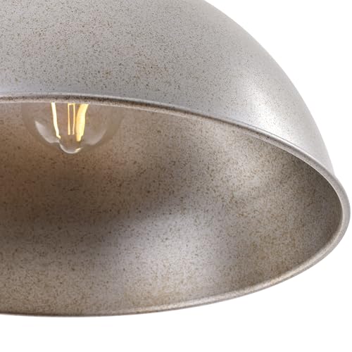 13 Inch Antique Silver Metal Pendant Light Kitchen Island