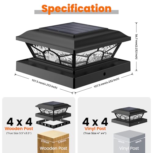4x4 Post Solar Lights (12 Count)