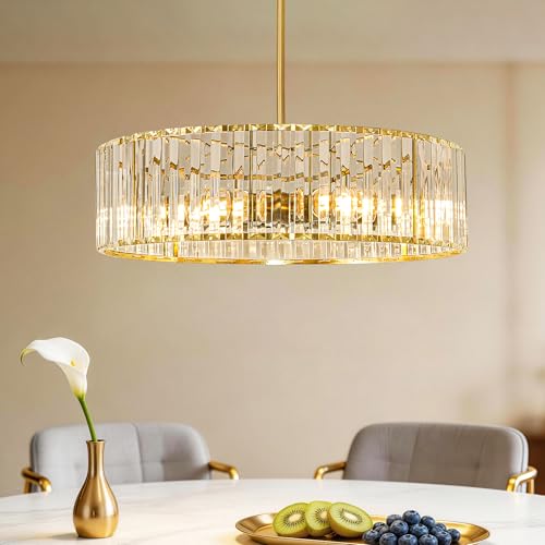 Gold Crystal Chandelier for Dining Room