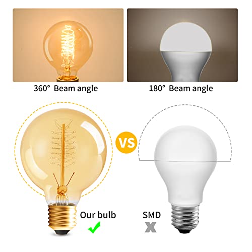 G25 Globe Edison Bulbs (6 Count)