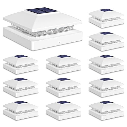 Solar Post Cap Lights Outdoor 12pack (12 Count)