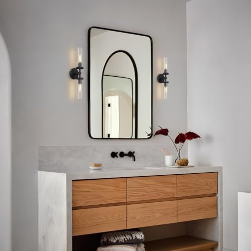 Black Bathroom Vanity Wall Sconces 2 (2 Count)