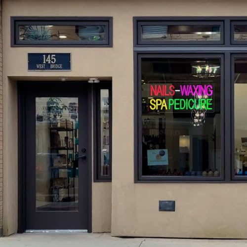 Nails Waxing Spa Pedicure Neon Sign
