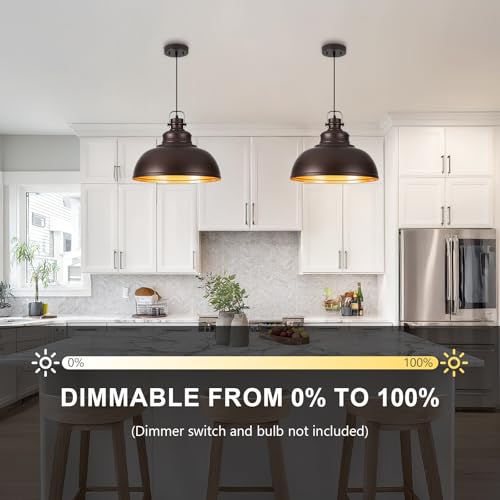 16 Inch Farmhouse Pendant Lights Kitchen Island
