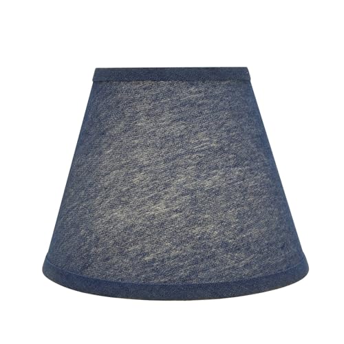 32177A Transitional Hardback Empire Shape Spider Construction Lamp Shade in Washing Blue