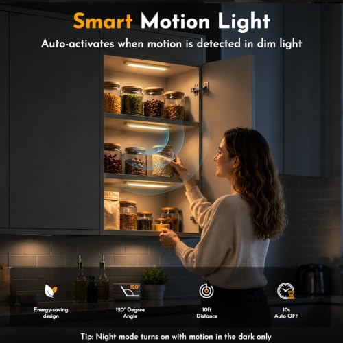 Motion Sensor Cabinet Light (6 Count)