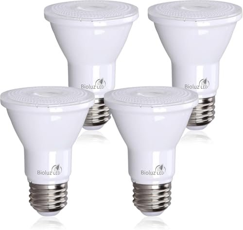 4 Pack PAR20 LED Bulbs 5000K Daylight Dimmable 50 Watt Equivalent Using 7W (4 Count)