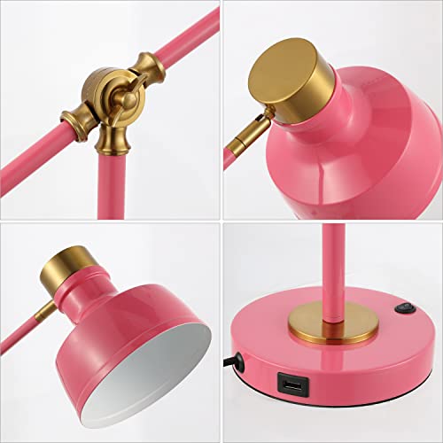 Allegra Metal Task Desk Lamp USB Port 18.5"