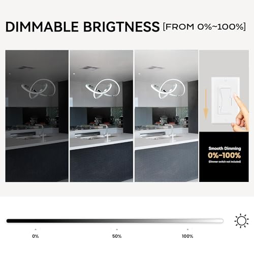 LED Pendant Light with Irregular Ring Lights