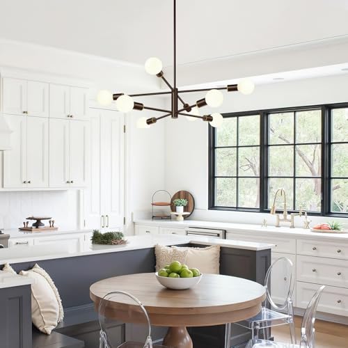 11" 52" Height Adjustable Modern Chandelier Ceiling Light Fixture