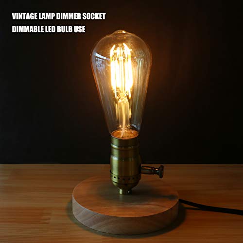 Antique Full Range Dimmer Socket Incandescent Lamp Holder Vintage Edison Pendant Light Socket E26 150 Watt 120 Volt