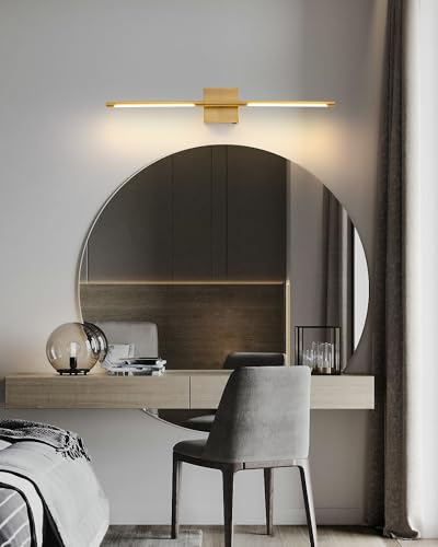 Gold 23.6" Cordless Wall Sconces Set of 2 (2 Count)