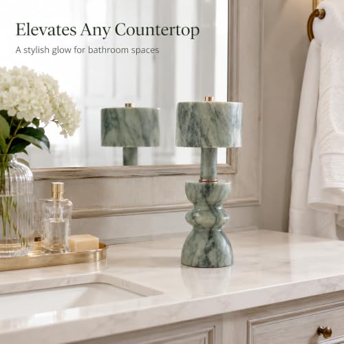 Green Marble Touch Lamp