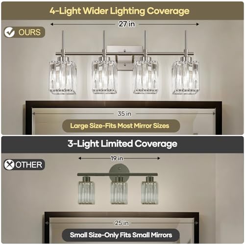 Modern Crystal Bathroom Vanity Light 4