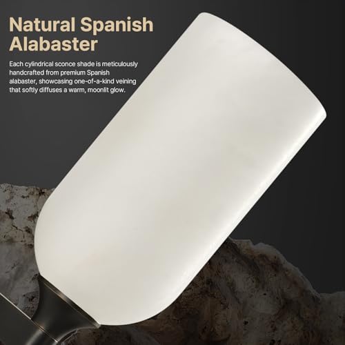 14" Alabaster Wall Sconce