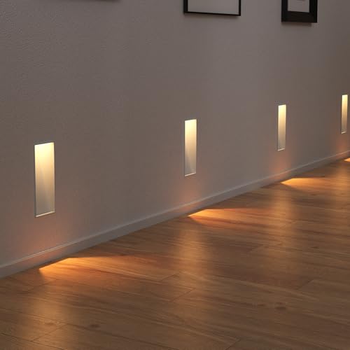 12 Pack Trimless Recessed Step Lights (12 Count)