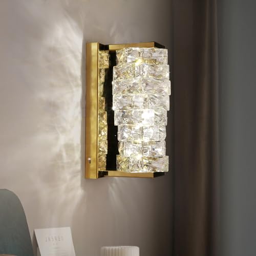 Gold Crystal Wall Sconce